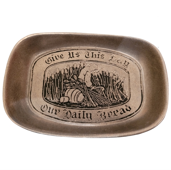 Wilton Petwer "Give Us This Day Our Daily Bread" Platter Mount USA - Picture 1 of 5